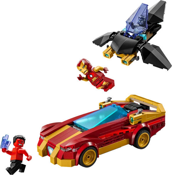 לגו מכונית איירון מן נגד הפנתר השחור וההאלק האדום - 76310 - תמונה מוצר