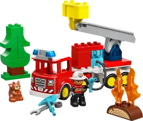 לגו כבאית עם צינור וכבאי - 10473 - תמונת מוצר