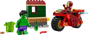 לגו איירון מן עם אופניים וההולק - 76287 - תמונת מוצר